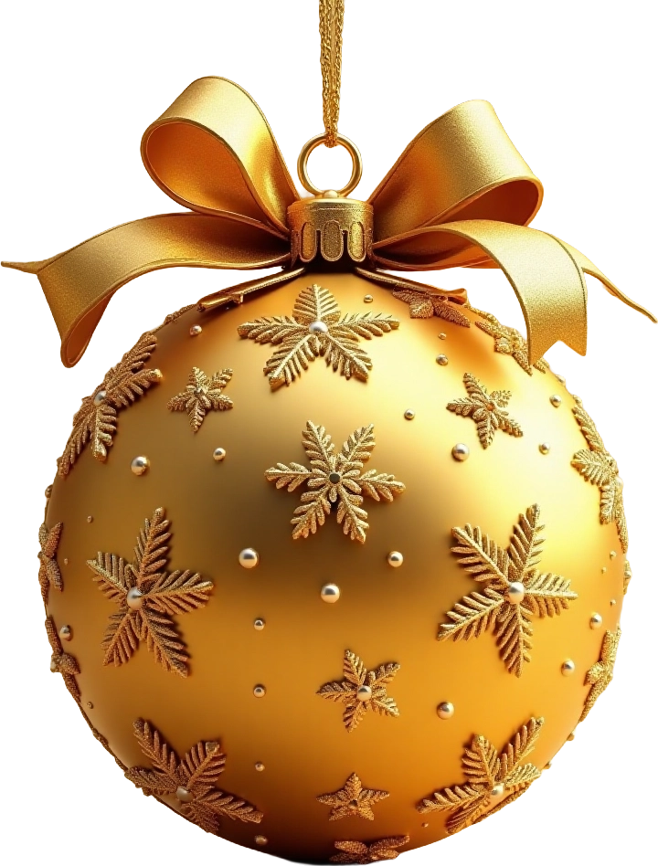 Golden Christmas Ornament